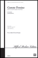 Cantate Domino Three-Part Mixed choral sheet music cover Thumbnail